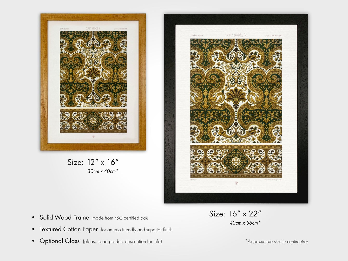 ALBERT RACINET - 17th Century Baroque from 'L'ornement Polychrome' - Pathos Studio - Art Prints