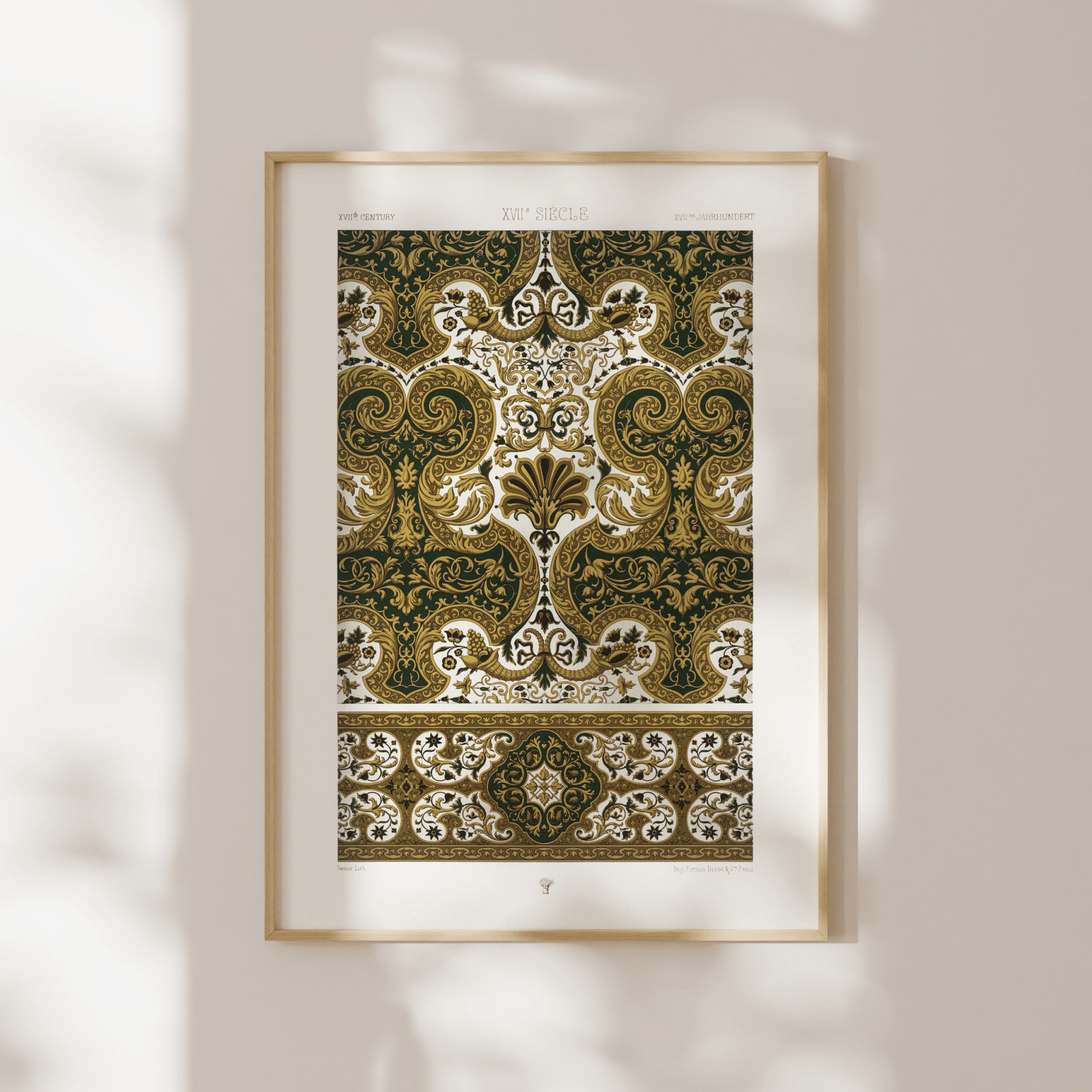 ALBERT RACINET - 17th Century Baroque from 'L'ornement Polychrome' - Pathos Studio - Art Prints