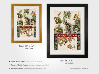 ALBERT RACINET - Chinese Pattern from 'L'ornement Polychrome' - Pathos Studio - Art Prints