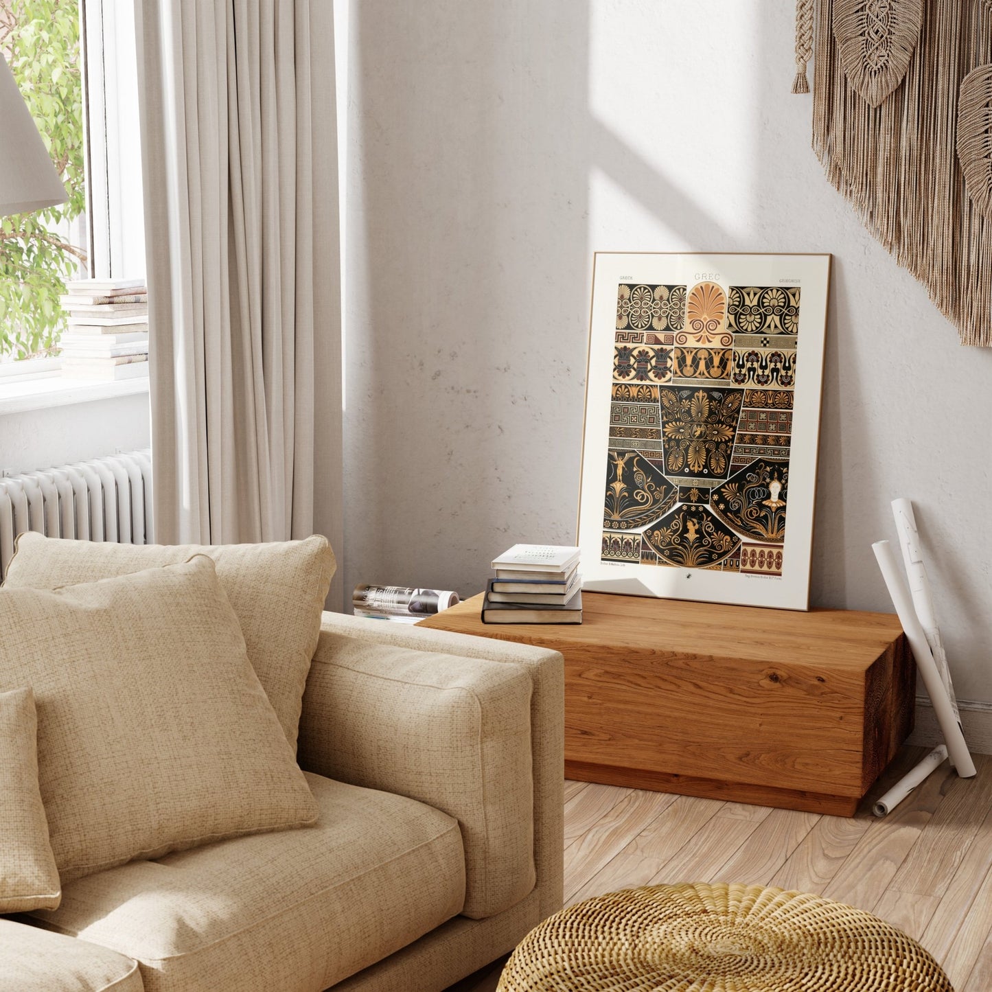 ALBERT RACINET - Greek Pattern from 'L'ornement Polychrome' - Pathos Studio - Art Prints