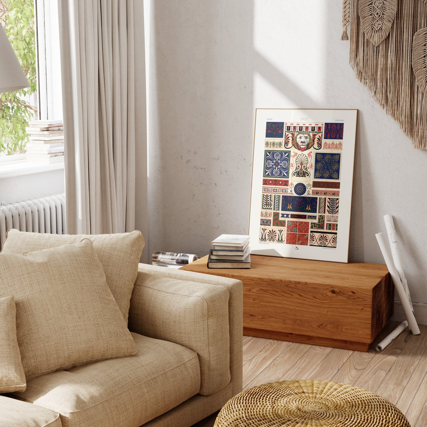 ALBERT RACINET - Greek Pattern from 'L'ornement Polychrome' - Pathos Studio - Art Prints