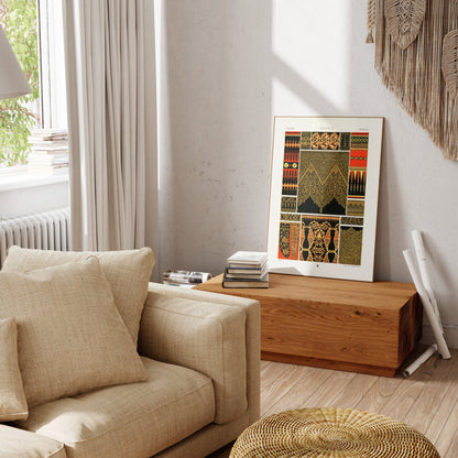 ALBERT RACINET - Indian Pattern from 'L'ornement Polychrome' - Pathos Studio - Art Prints