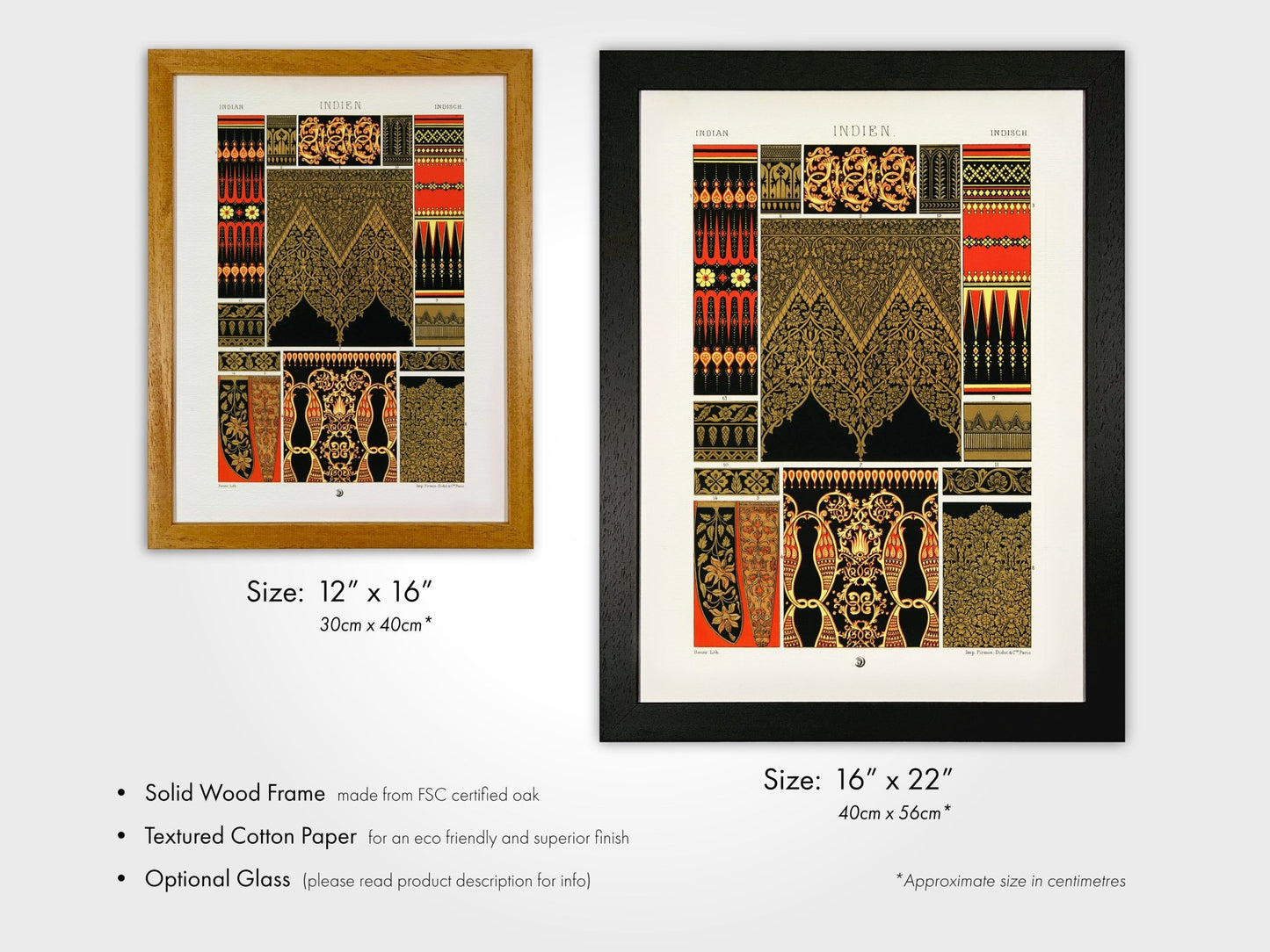 ALBERT RACINET - Indian Pattern from 'L'ornement Polychrome' - Pathos Studio - Art Prints