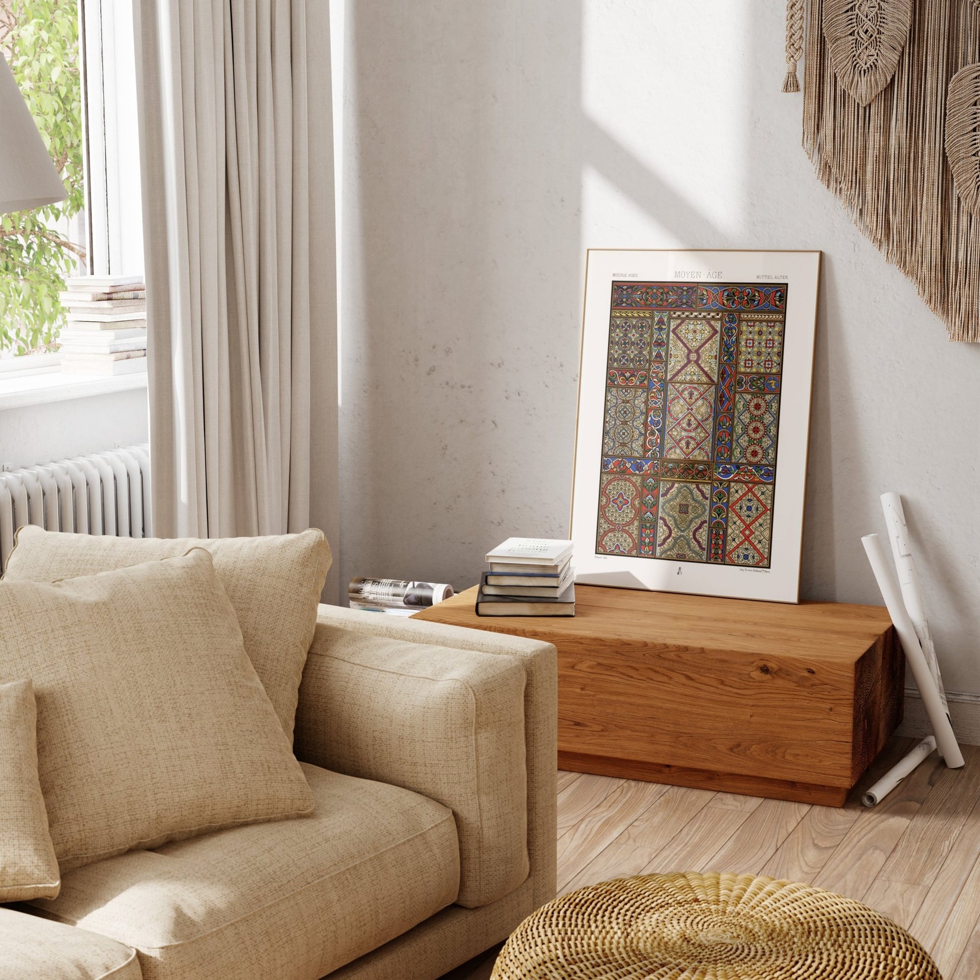 ALBERT RACINET - Middle Ages Pattern from 'L'ornement Polychrome' - Pathos Studio - Art Prints
