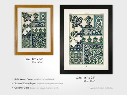 ALBERT RACINET - Persian Pattern from 'L'ornement Polychrome' - Pathos Studio - Art Prints