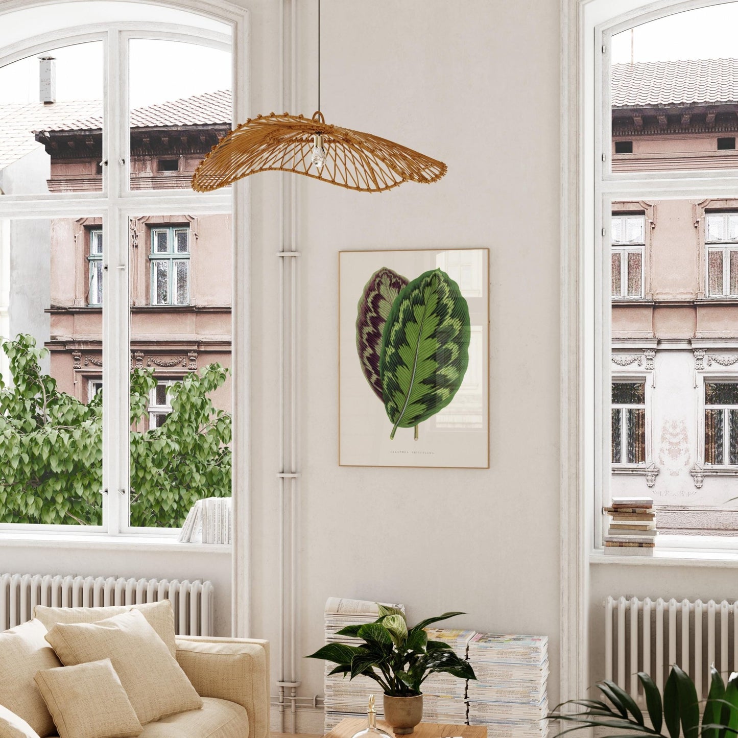 Alexander Francis Lydon - Calathea Veitchiana from 'Les Plantes à Feuillage Coloré' | Art Prints | Pathos Studio