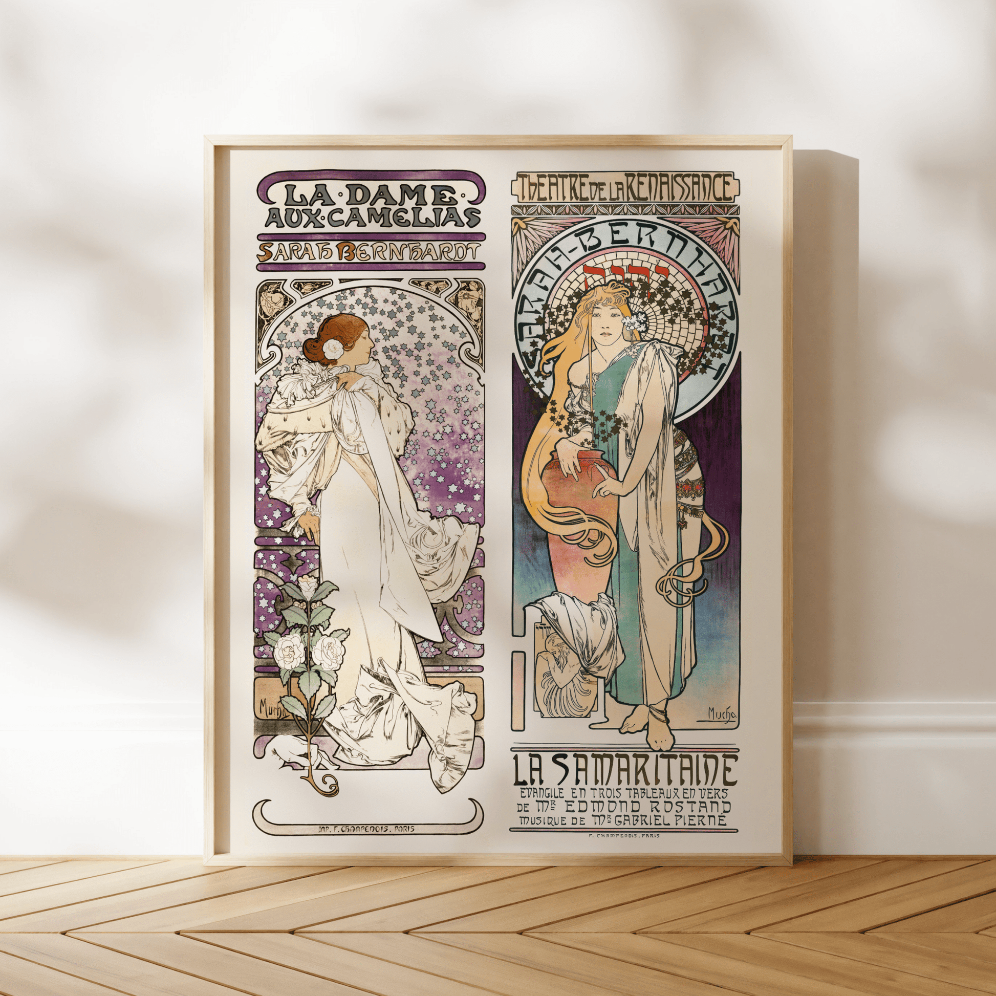 ALPHONSE MUCHA - Sarah Bernhardt Pair 1 - Pathos Studio - Art Prints