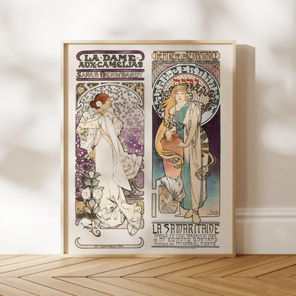 ALPHONSE MUCHA - Sarah Bernhardt Pair 1 - Pathos Studio - Art Prints