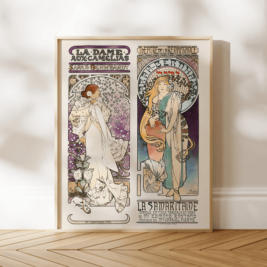 ALPHONSE MUCHA - Sarah Bernhardt Pair 1 - Pathos Studio - Art Prints