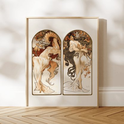 ALPHONSE MUCHA - The Seasons (Part 2) - Pathos Studio - Art Prints