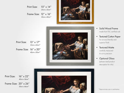 CARAVAGGIO - Judith Beheading Holofernes - Pathos Studio - Art Prints