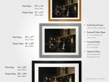 CARAVAGGIO - The Calling Of Saint Matthew - Pathos Studio - Art Prints