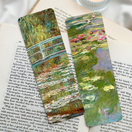 Claude Monet Bookmarks: Bridge Over A Pond / Water Lilies - Pathos Studio - Bookmarks