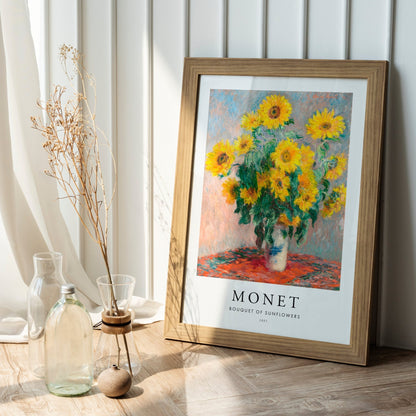 CLAUDE MONET - Bouquet Of Sunflowers (Poster Style) - Pathos Studio - Art Prints