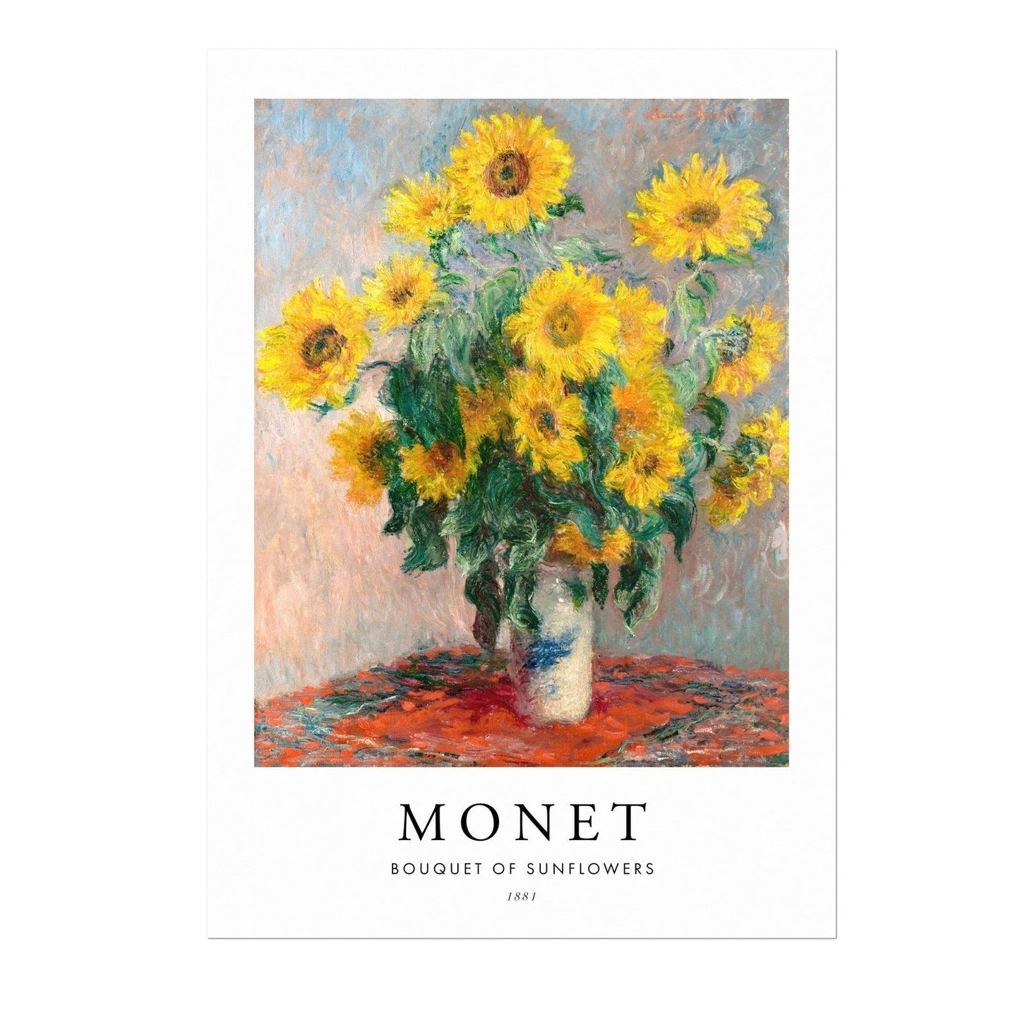 Strauß Sonnenblumen (Poster-Stil)