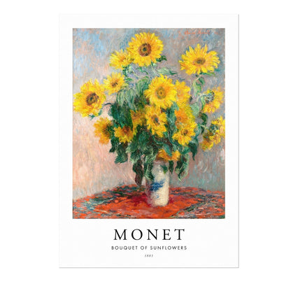 Strauß Sonnenblumen (Poster-Stil)
