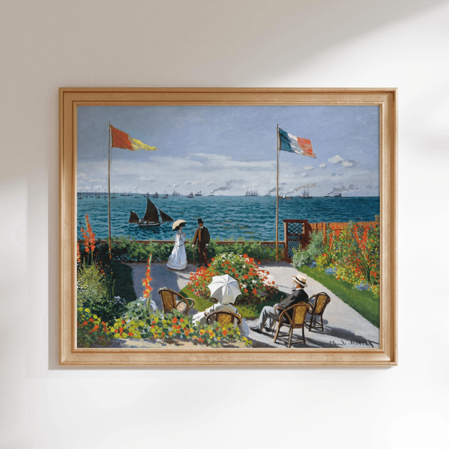 Claude Monet - Garden at Sainte - Adresse | Art Prints | Pathos Studio