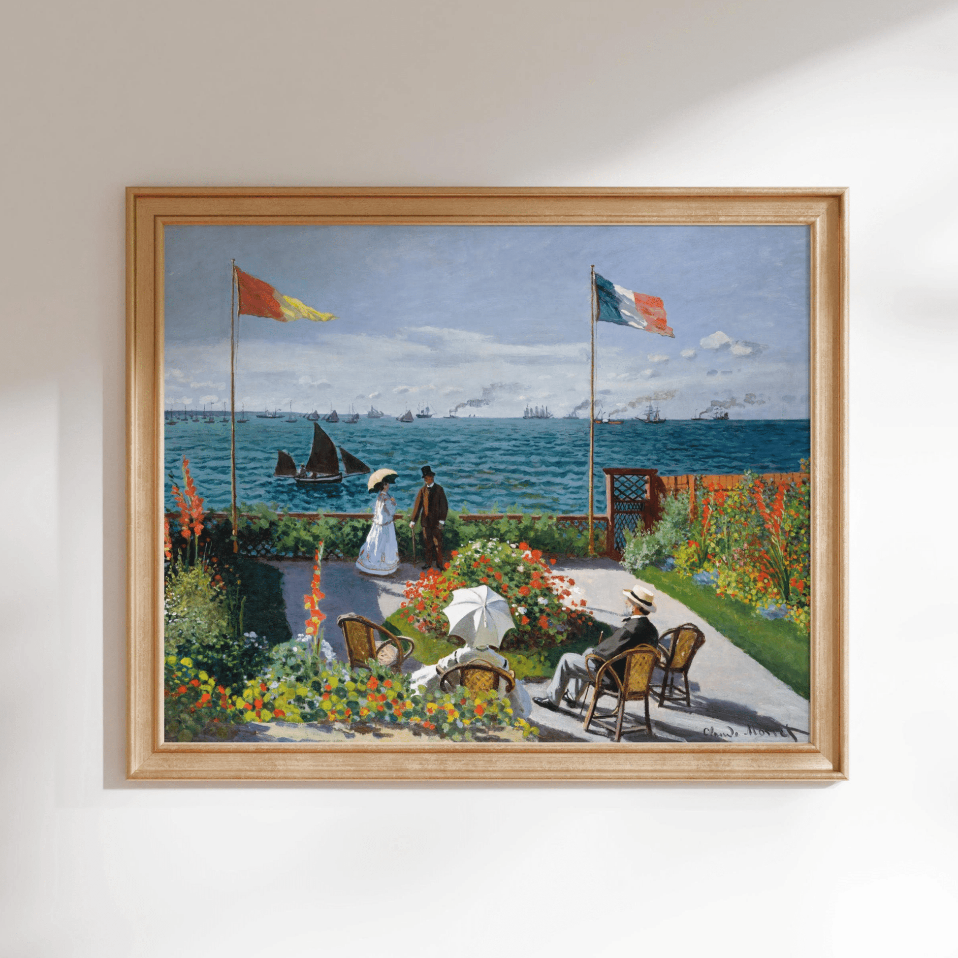 Claude Monet - Garden at Sainte - Adresse | Art Prints | Pathos Studio