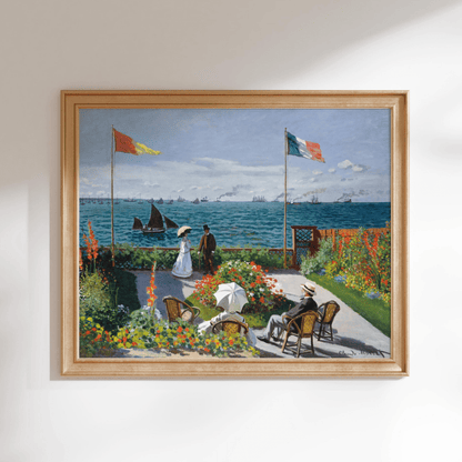 Claude Monet - Garden at Sainte - Adresse | Art Prints | Pathos Studio