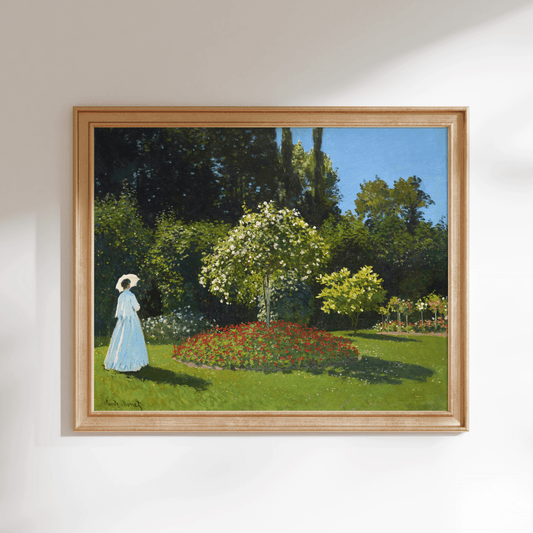 CLAUDE MONET - Lady In The Garden - Pathos Studio - Art Prints