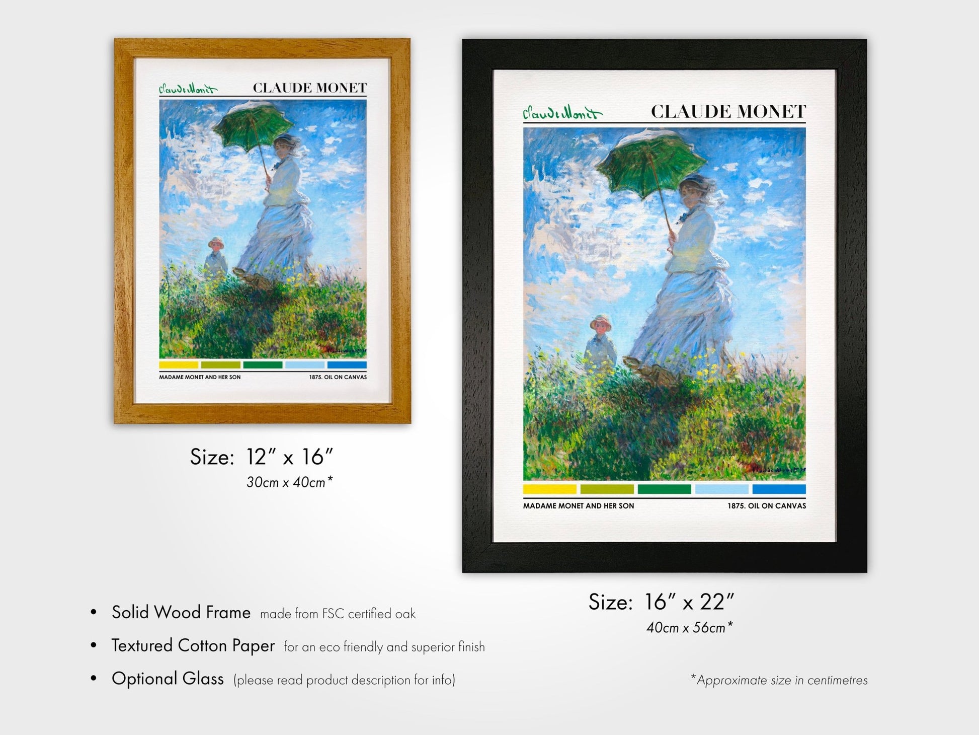 CLAUDE MONET - Madame Monet And Her Son (Color Palette Print) - Pathos Studio - Art Prints