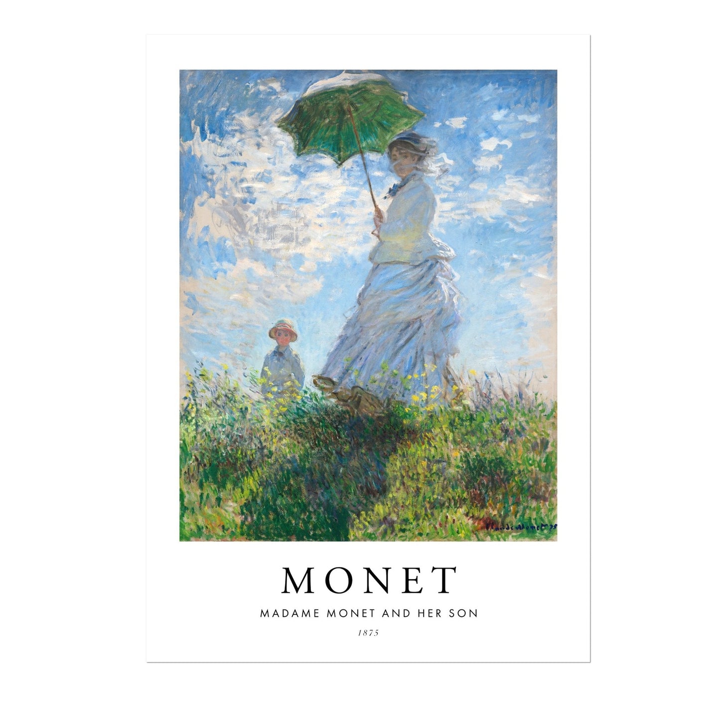 CLAUDE MONET - Madame Monet And Her Son (Poster Style) - Pathos Studio - Art Prints