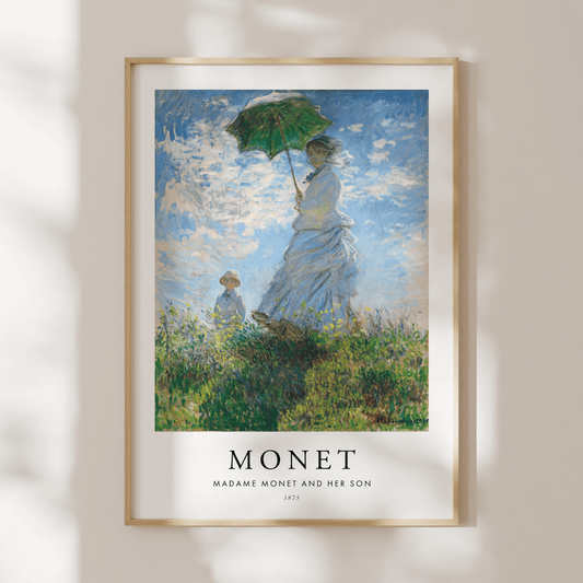 CLAUDE MONET - Madame Monet And Her Son (Poster Style) - Pathos Studio - Art Prints