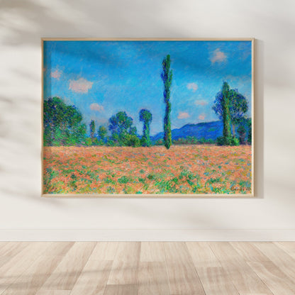 Claude Monet - Poppy Field, Giverny | Art Prints | Pathos Studio