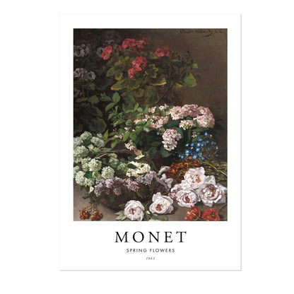Fleurs de printemps (style affiche)