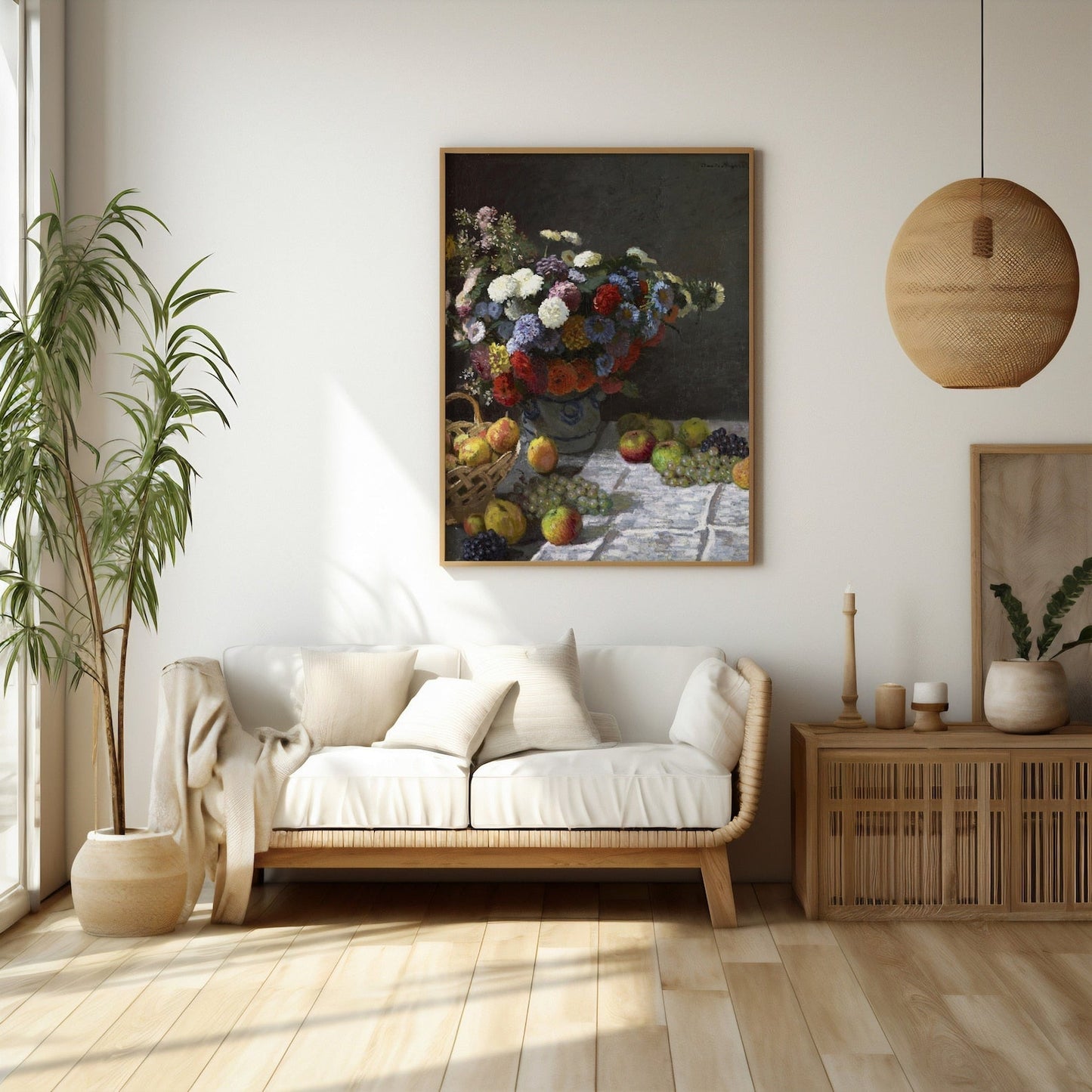 CLAUDE MONET - Still Life With Flowers And Fruit - Pathos Studio - Art Prints