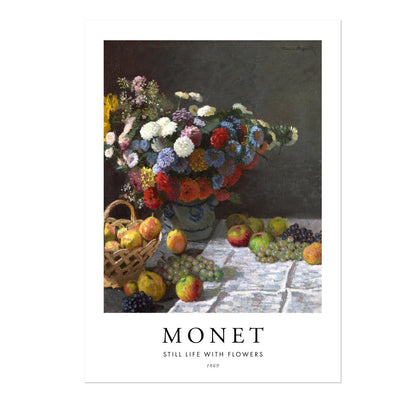 Nature morte aux fleurs (style affiche)