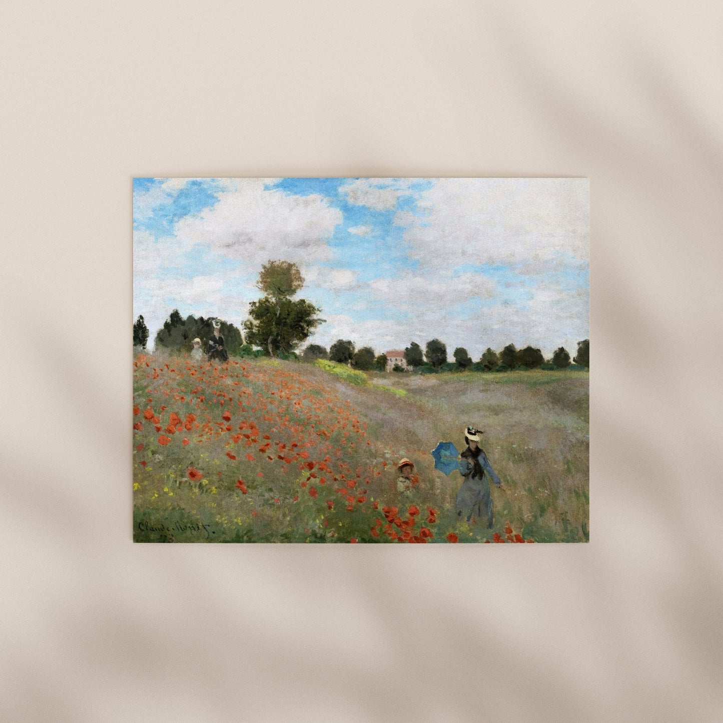 Claude Monet - The Poppy Field Near Argenteuil | Art Prints | Pathos Studio