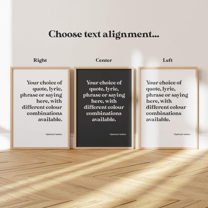 Custom Quote Print - Pathos Studio - Art Prints