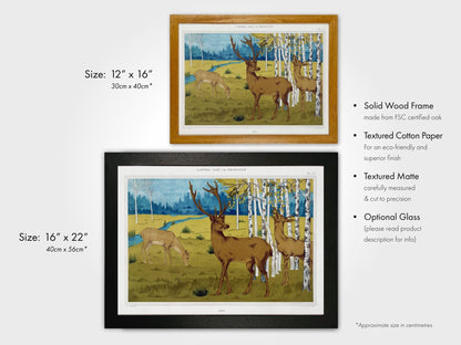 Deer from 'L'animal Dans La Décoration’ by Maurice Verneuil - Pathos Studio - Art Prints