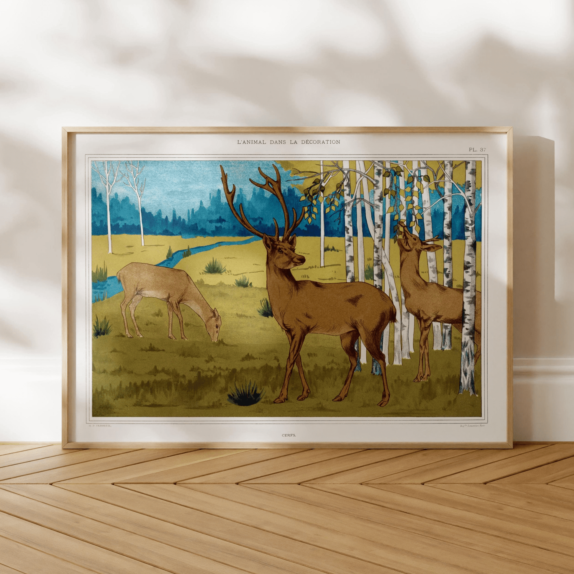 Deer from 'L'animal Dans La Décoration’ by Maurice Verneuil - Pathos Studio - Art Prints