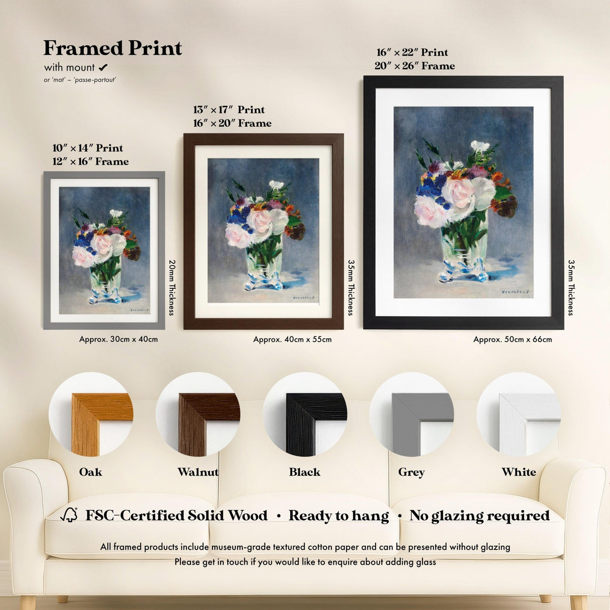 Edouard Manet - Flowers in a Crystal Vase | Art Prints | Pathos Studio