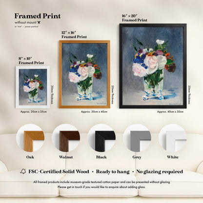 Edouard Manet - Flowers in a Crystal Vase | Art Prints | Pathos Studio