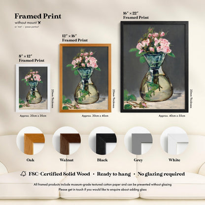 Edouard Manet - Moss Roses in a Vase | Art Prints | Pathos Studio