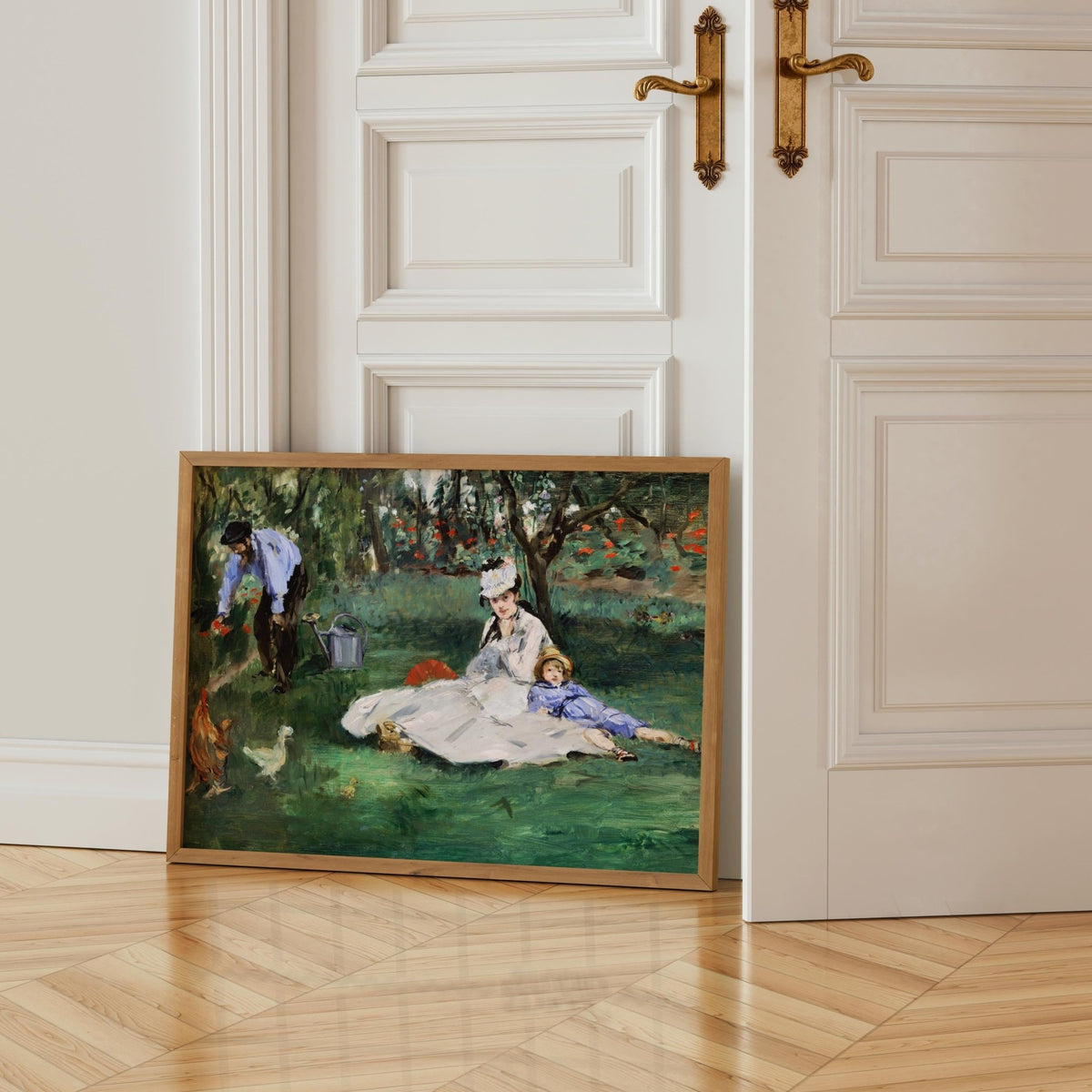 Edouard Manet - The Monet Family in Their Garden at Argenteuil | Art Prints | Pathos Studio