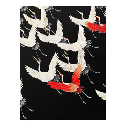 Furisode avec une myriade de grues volantes