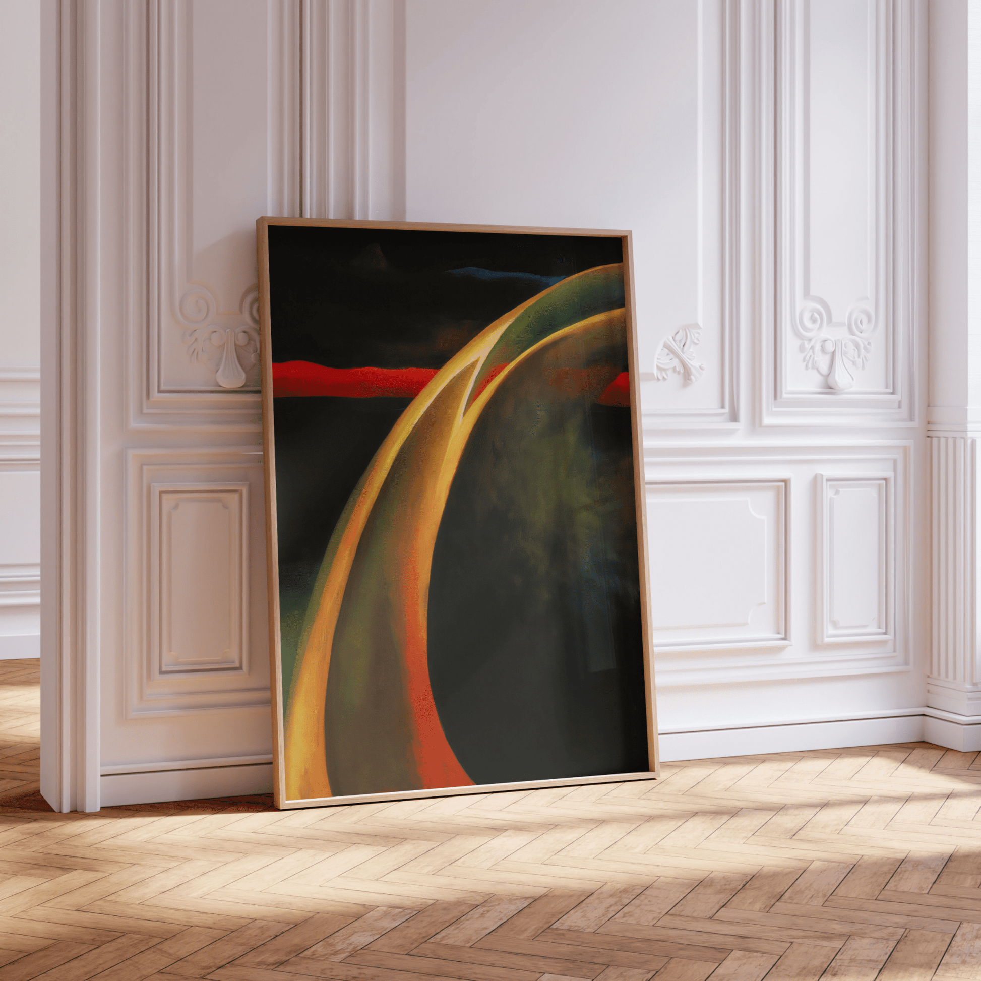 Georgia O'Keeffe - Red & Orange Streak | Art Prints | Pathos Studio
