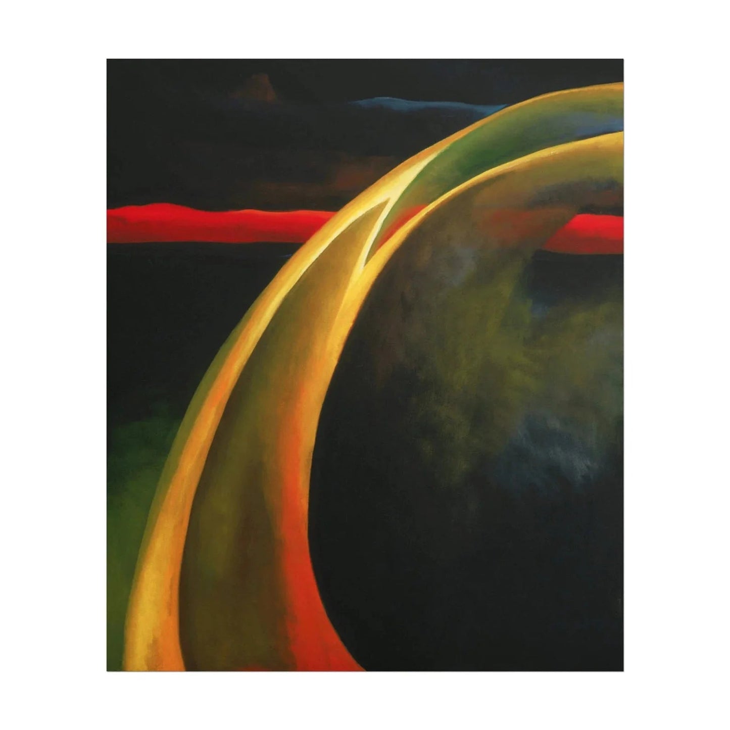 Georgia O'Keeffe - Red & Orange Streak | Art Prints | Pathos Studio