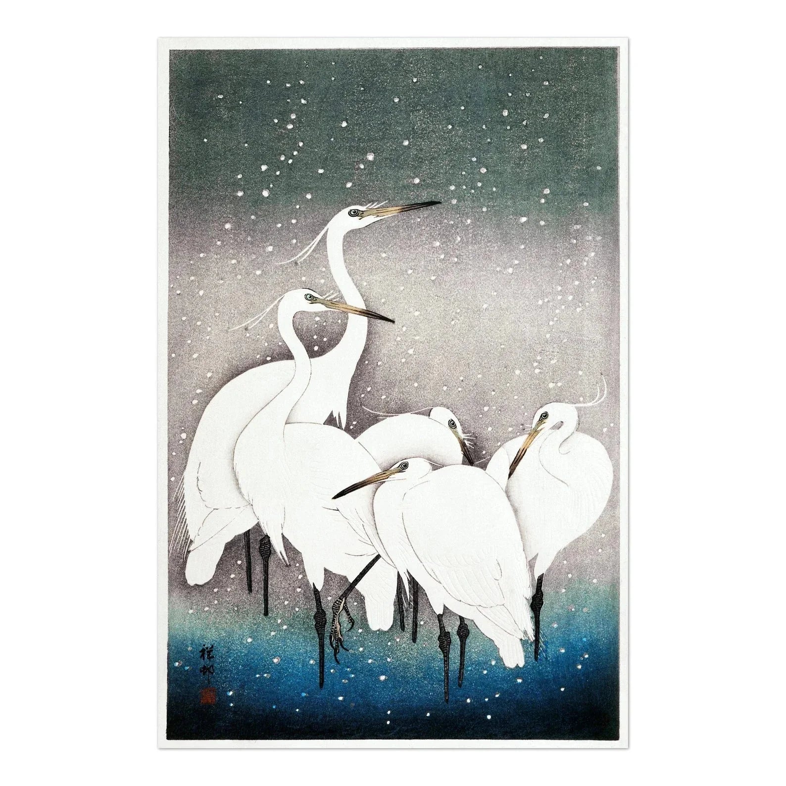 Group of Egrets - Pathos Studio - Art Prints