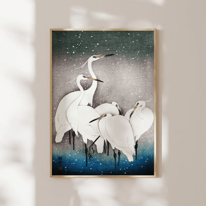 Group of Egrets - Pathos Studio - Art Prints