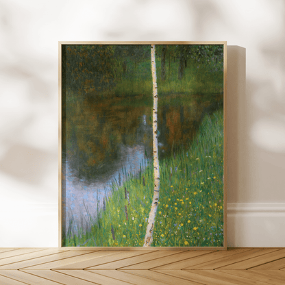 GUSTAV KLIMT - Lakeshore With Birches - Pathos Studio - Art Prints