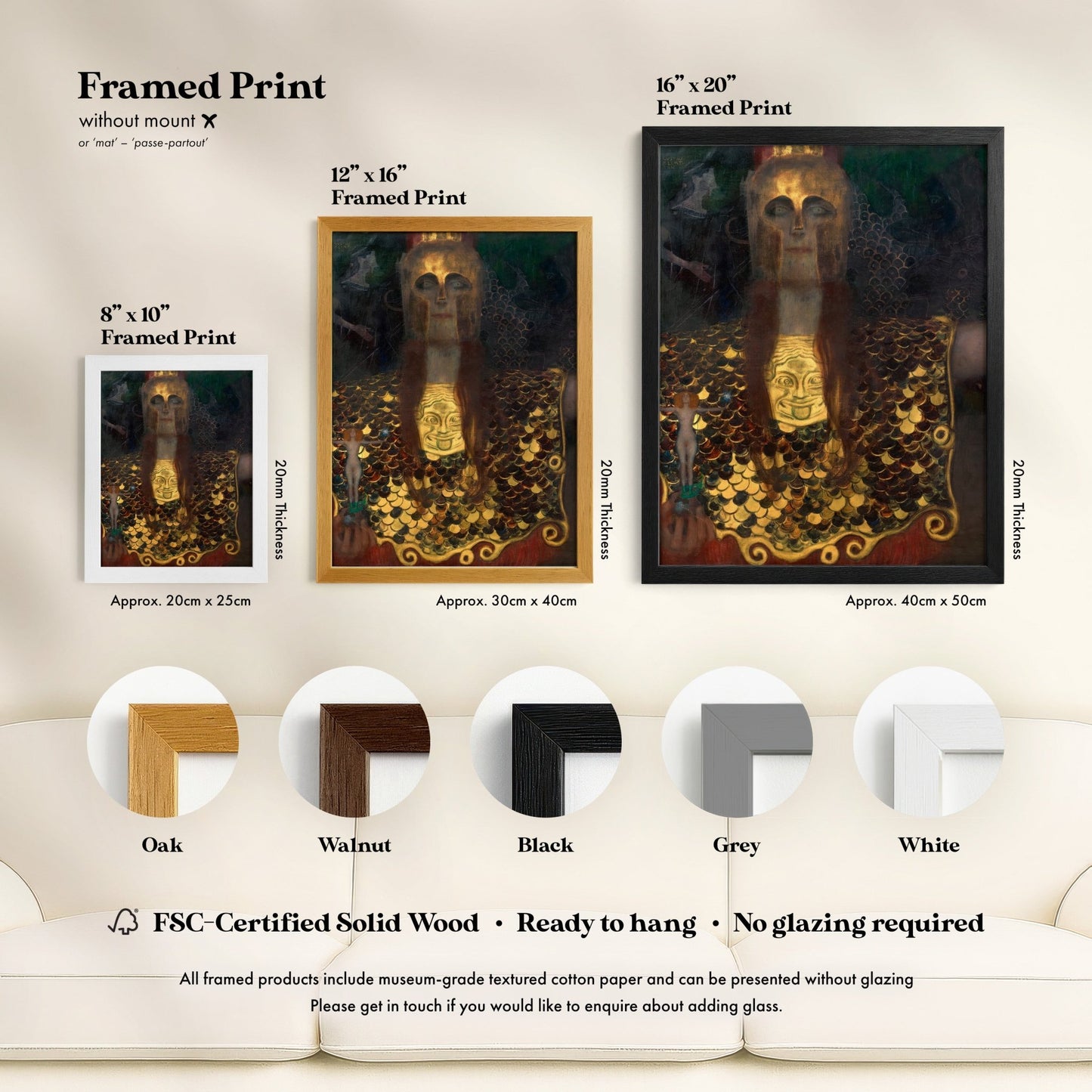 Gustav Klimt - Pallas Athena | Art Prints | Pathos Studio
