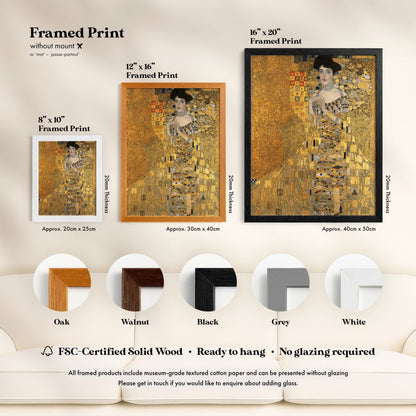 Gustav Klimt - Portrait of Adele Bloch - Bauer I | Art Prints | Pathos Studio