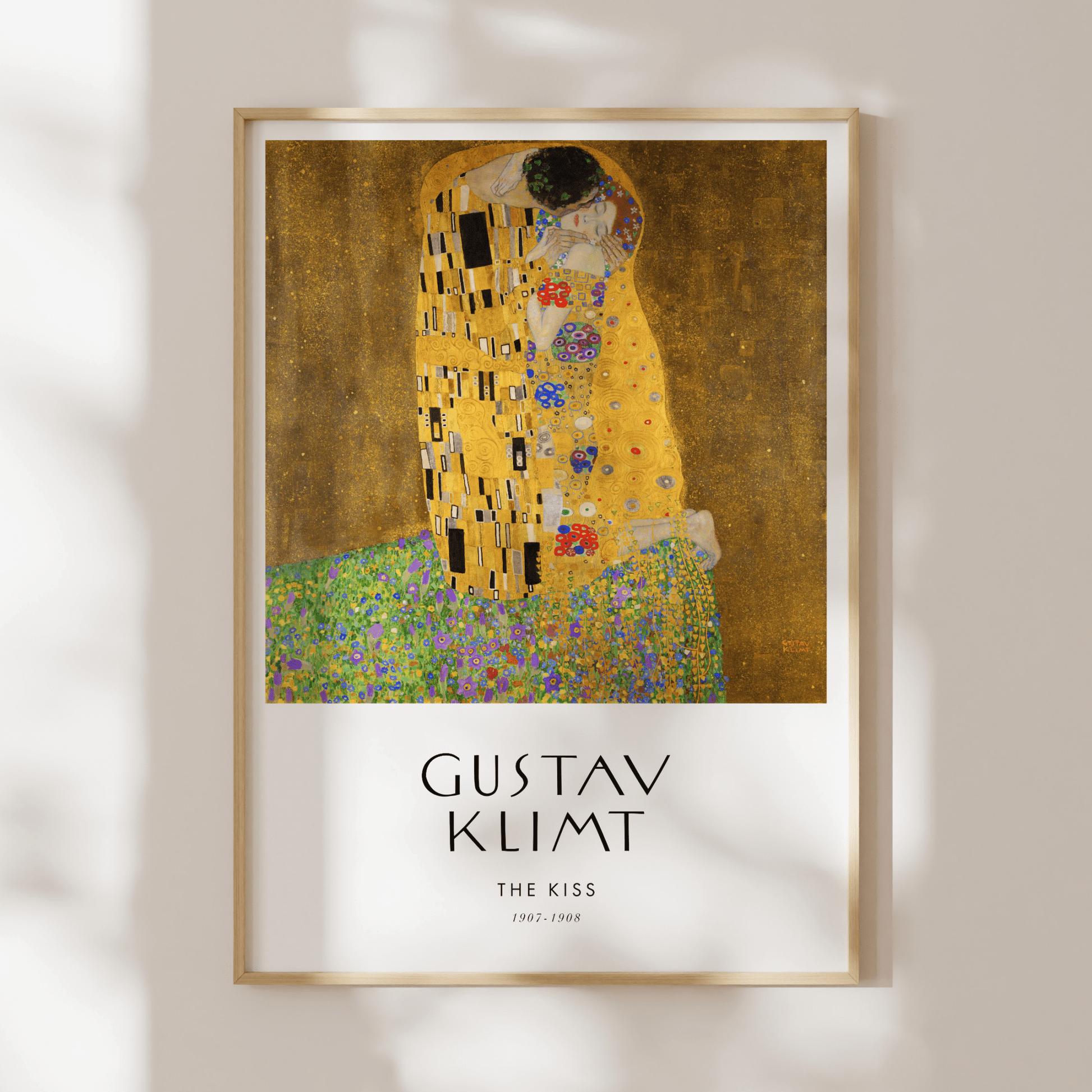 GUSTAV KLIMT - The Kiss (Poster Style) - Pathos Studio - Art Prints