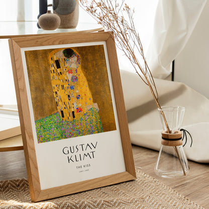 GUSTAV KLIMT - The Kiss (Poster Style) - Pathos Studio - Art Prints