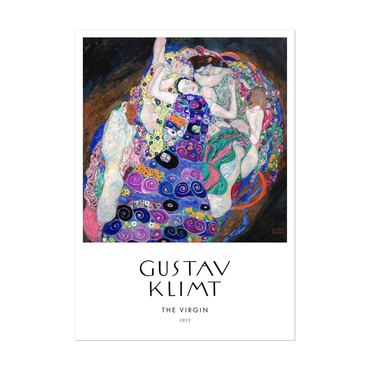 GUSTAV KLIMT - The Virgin / Maiden (Poster Style) - Pathos Studio -